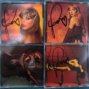 Taylor Swift The Life of a Showgirl Signed CD Complete Set of 4